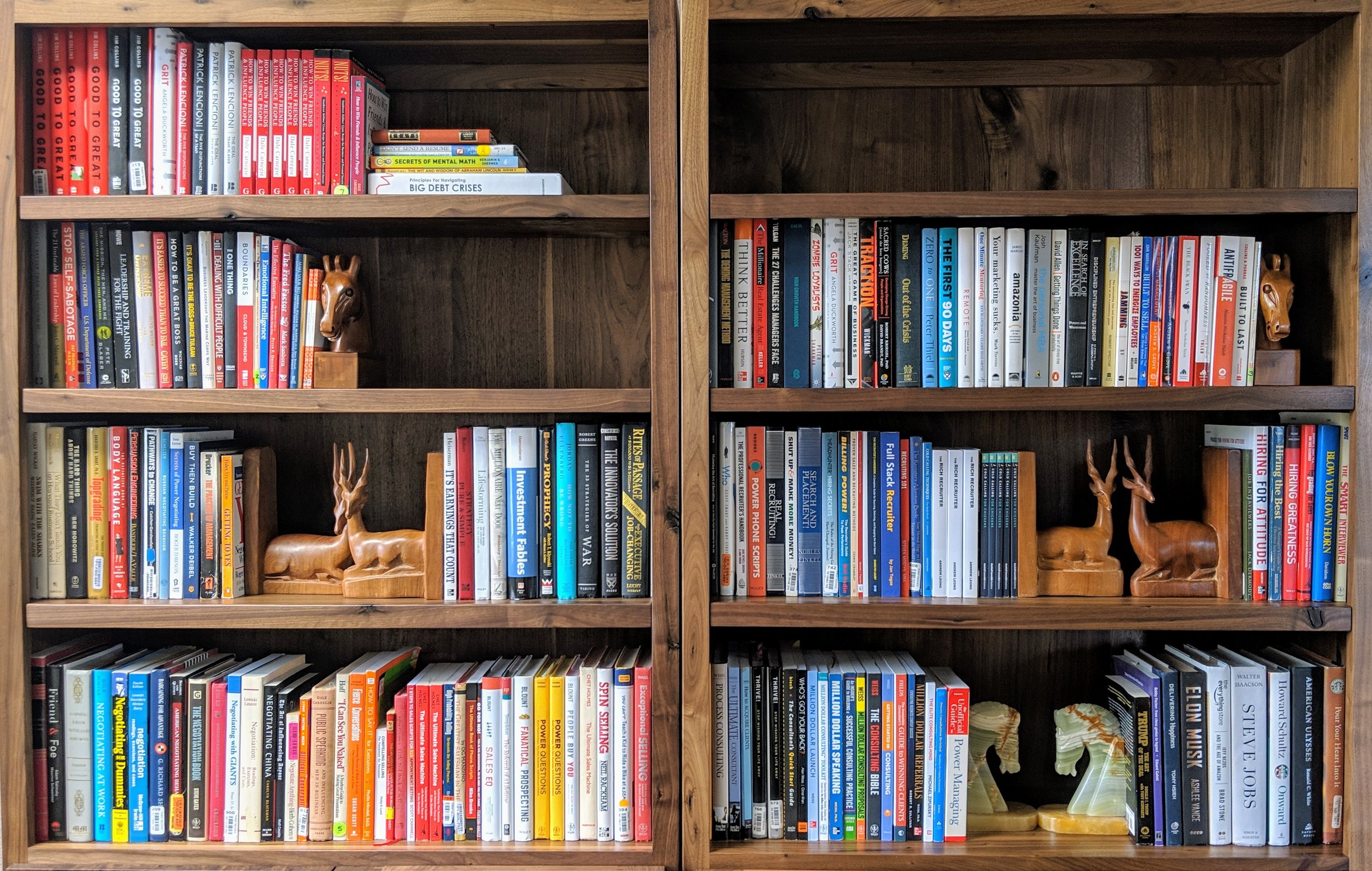  Our actual bookshelf. 